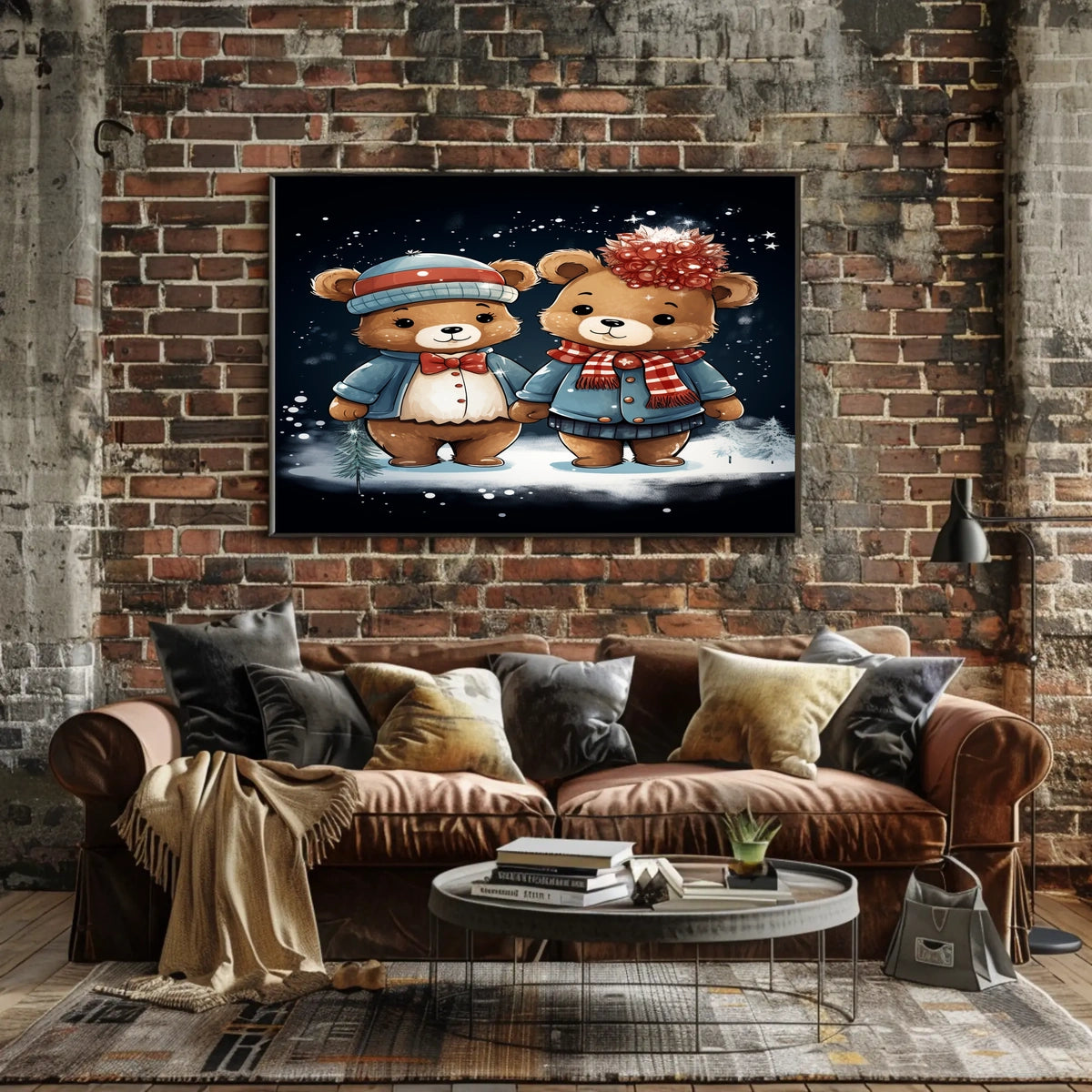 Winter Wonderland Bears Poster