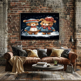 Winter Wonderland Bears Poster