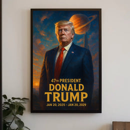 Trump Cosmic Visionary Collector Futurism Poster