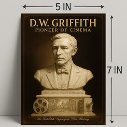 D.W. Griffith Pioneer of Cinema Wall Art Print PosterGoat