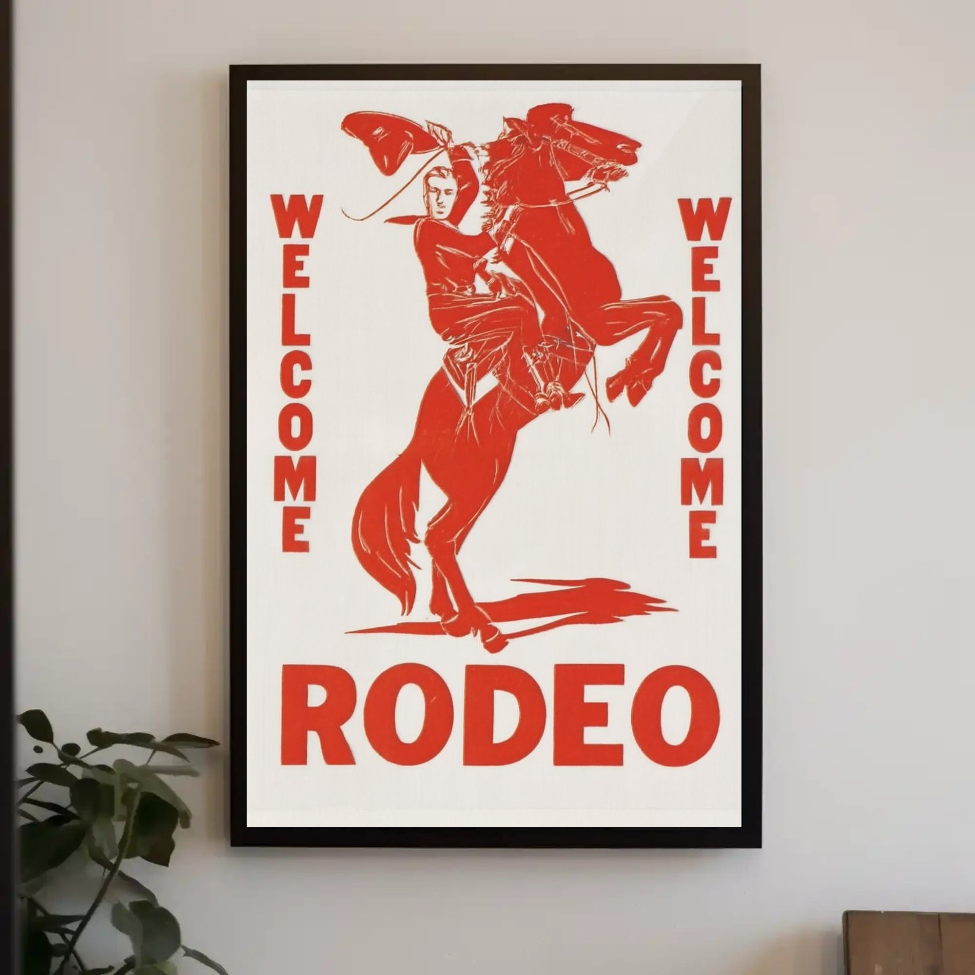 Welcome Rodeo Poster PosterGoat