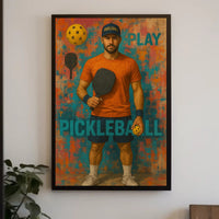 Pickleball Enthusiasm Sports Poster