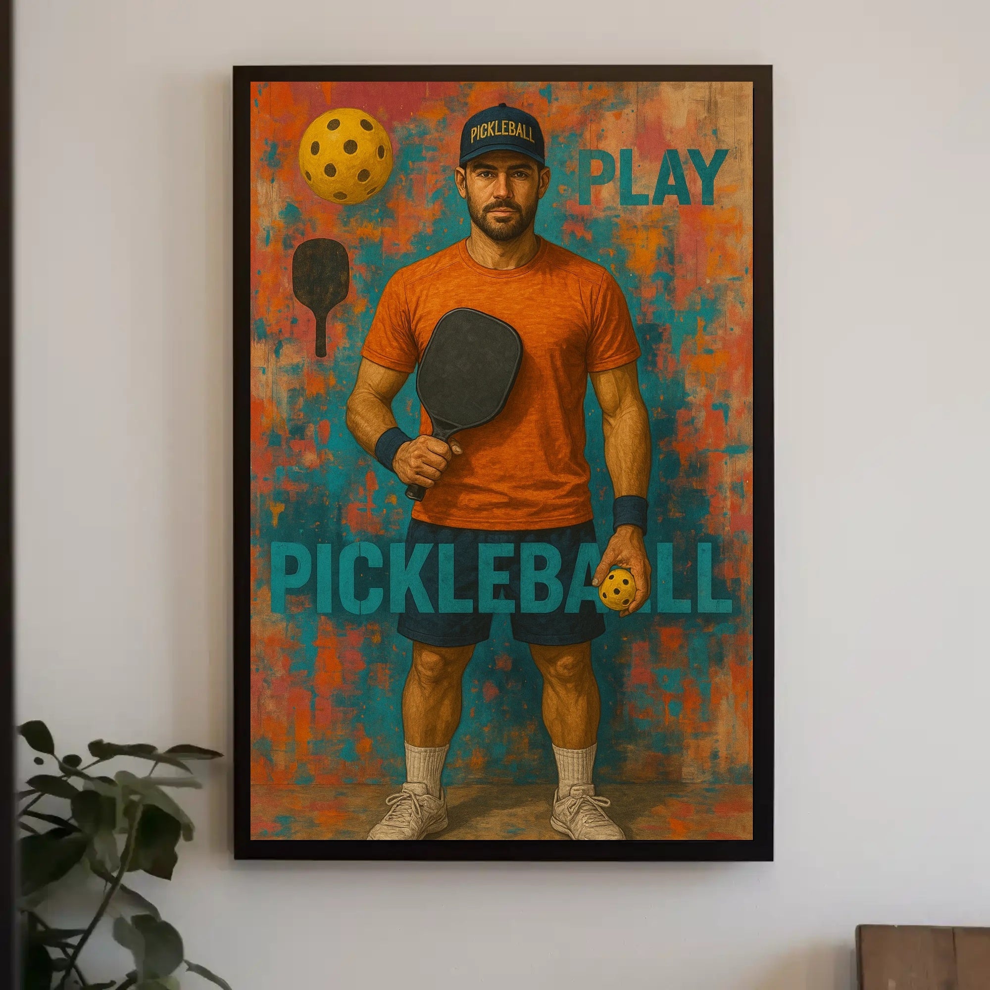 Pickleball Enthusiasm Sports Poster