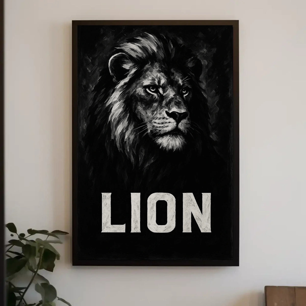 Majestic Lion Portrait Poster