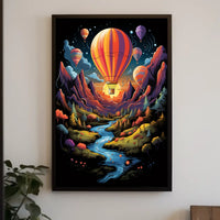 Dreamy Hot Air Balloon Adventure Poster