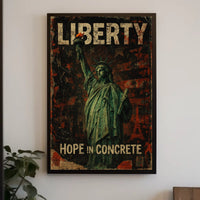 Liberty Hope In Concrete Poster