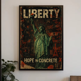 Liberty Hope In Concrete Poster