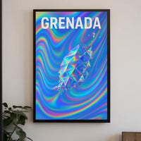 Grenada A Vibrant Geometric Vision Poster