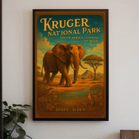 Kruger National Park Experience the Wild Poster