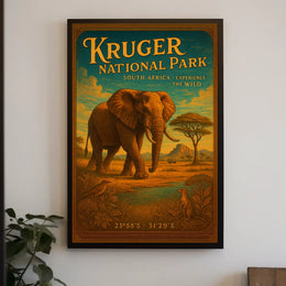 Kruger National Park Experience the Wild Poster