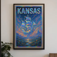 Kansas A Journey Through Art Poster