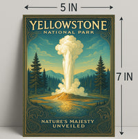 Yellowstone National Park Nature's Majesty Unveiled Poster PosterGoat