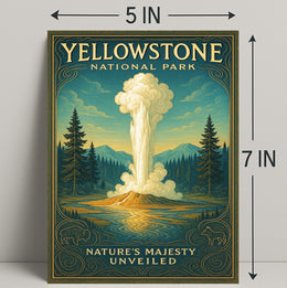 Yellowstone National Park Nature's Majesty Unveiled Poster PosterGoat