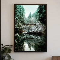 Serene Winter Landscape Scenic National Park Poster
