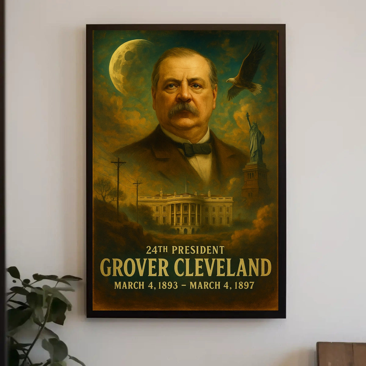 Grover Cleveland Patriot Neoclassical Realism Poster