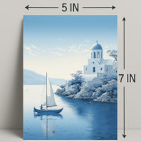 Tranquil Mediterranean Scene Poster PosterGoat