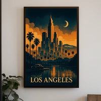 Los Angeles Nightscape Poster