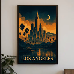 Los Angeles Nightscape Poster