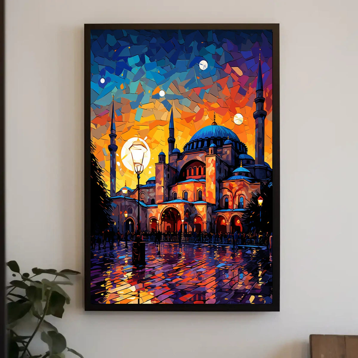Historic Grandeur Istanbul Evening Lights Cultural or Heritage Poster