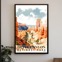 Bryce Canyon Watercolor Wall Art Poster