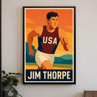Jim Thorpe American Athlete Poster