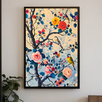 Blossoms And Birds William Morris Art Poster
