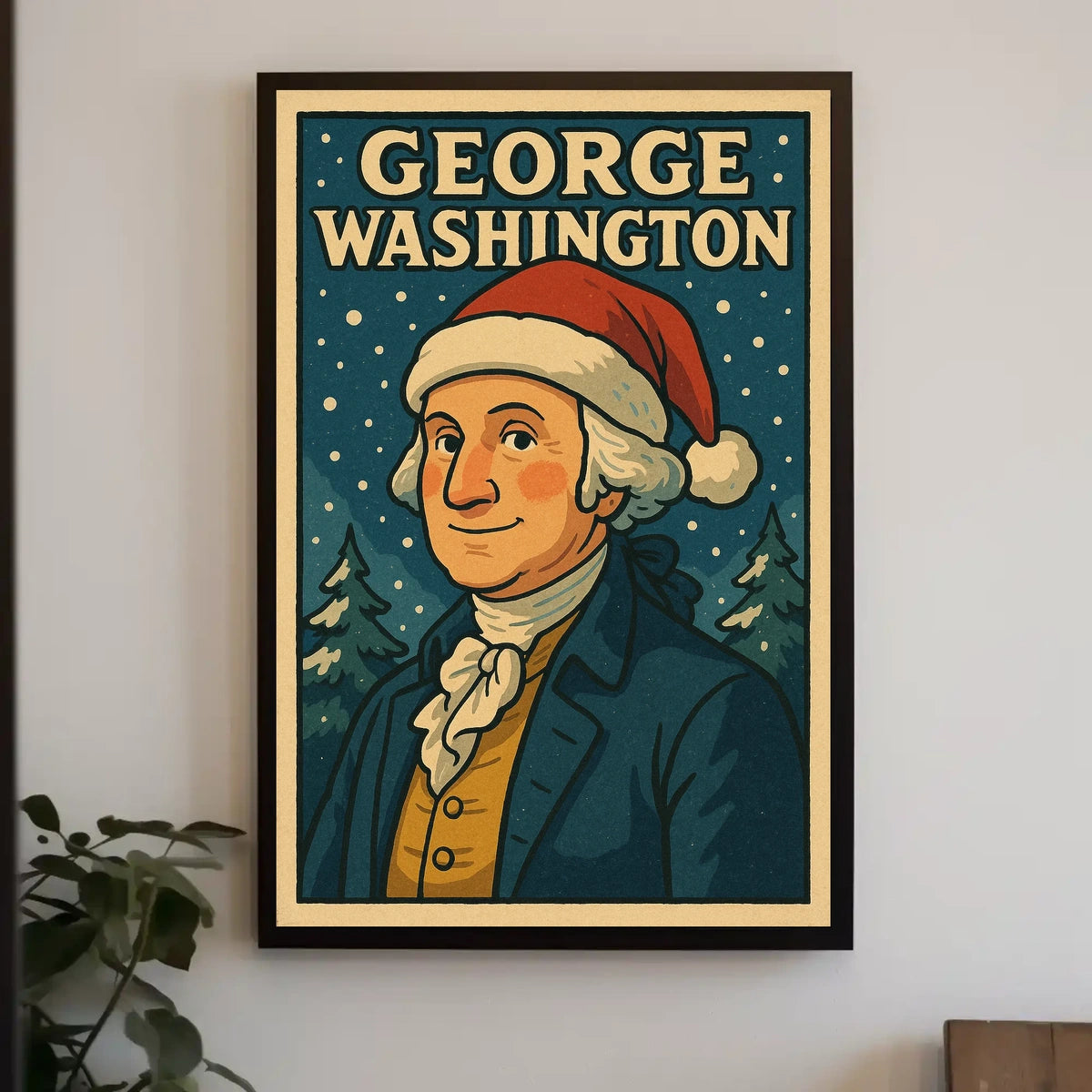 George Washington In Festive Attire Poster