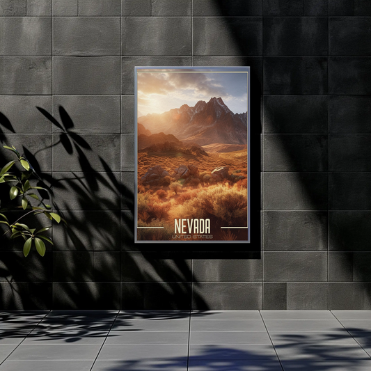 Nevada Vintage Poster