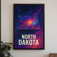 North Dakota Cosmic Landscape Poster