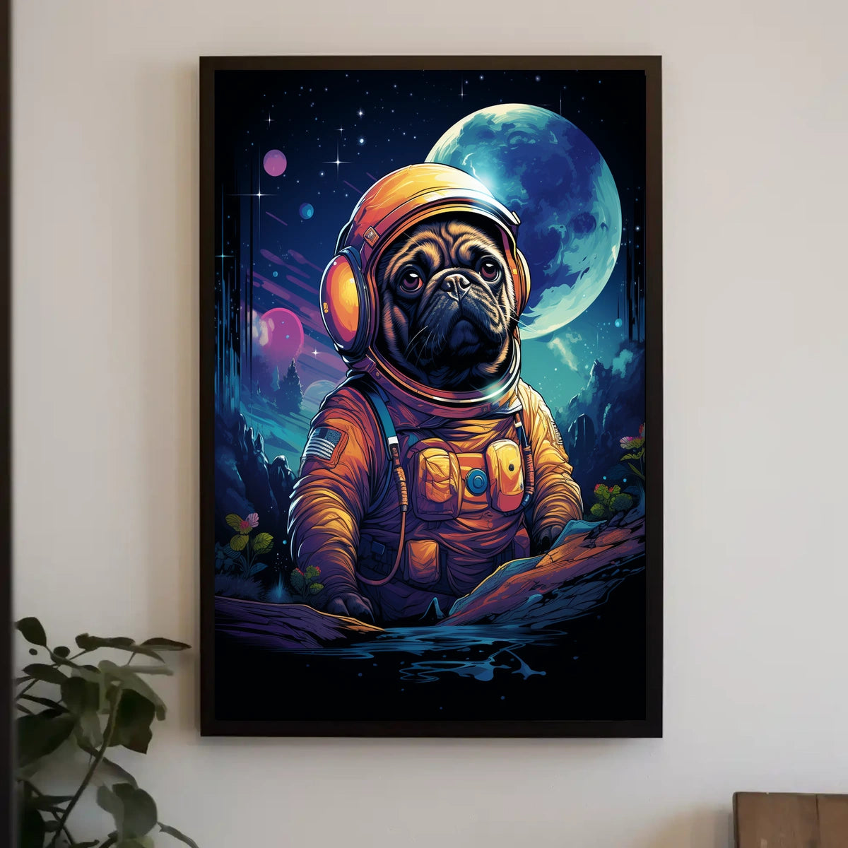 Cosmic Canine Adventure Poster