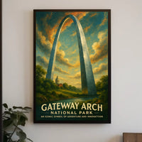 Gateway Arch Adventure in Urban or Cityscape Poster