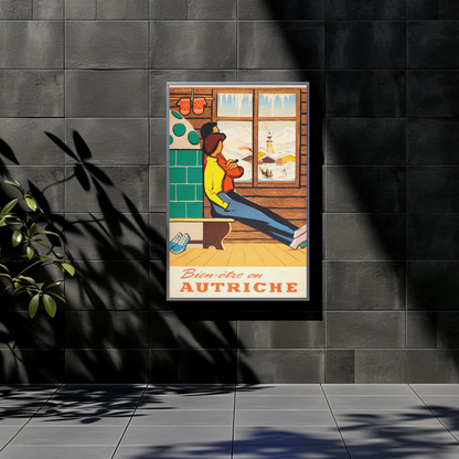 Bien-être en Autriche Vintage Poster