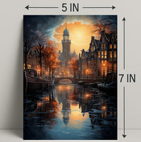 Enchanted Evening In Amsterdam Poster