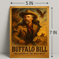 Buffalo Bill Wild West Adventure Poster Wall Art Print
