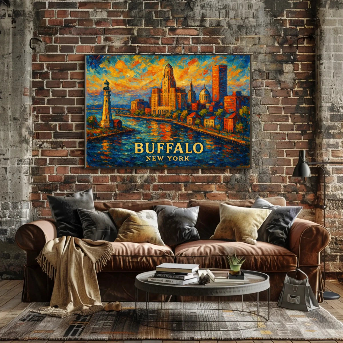 Buffalo, New York A Vibrant Cityscape Poster