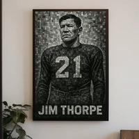 Jim Thorpe Iconic Athlete Poster