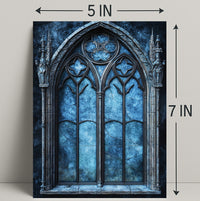 Gothic Window Elegance Poster