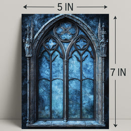 Gothic Window Elegance Poster