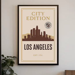 City Edition Los Angeles Poster PosterGoat