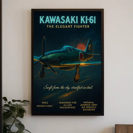 Kawasaki Ki-61 The Elegant Fighter Poster