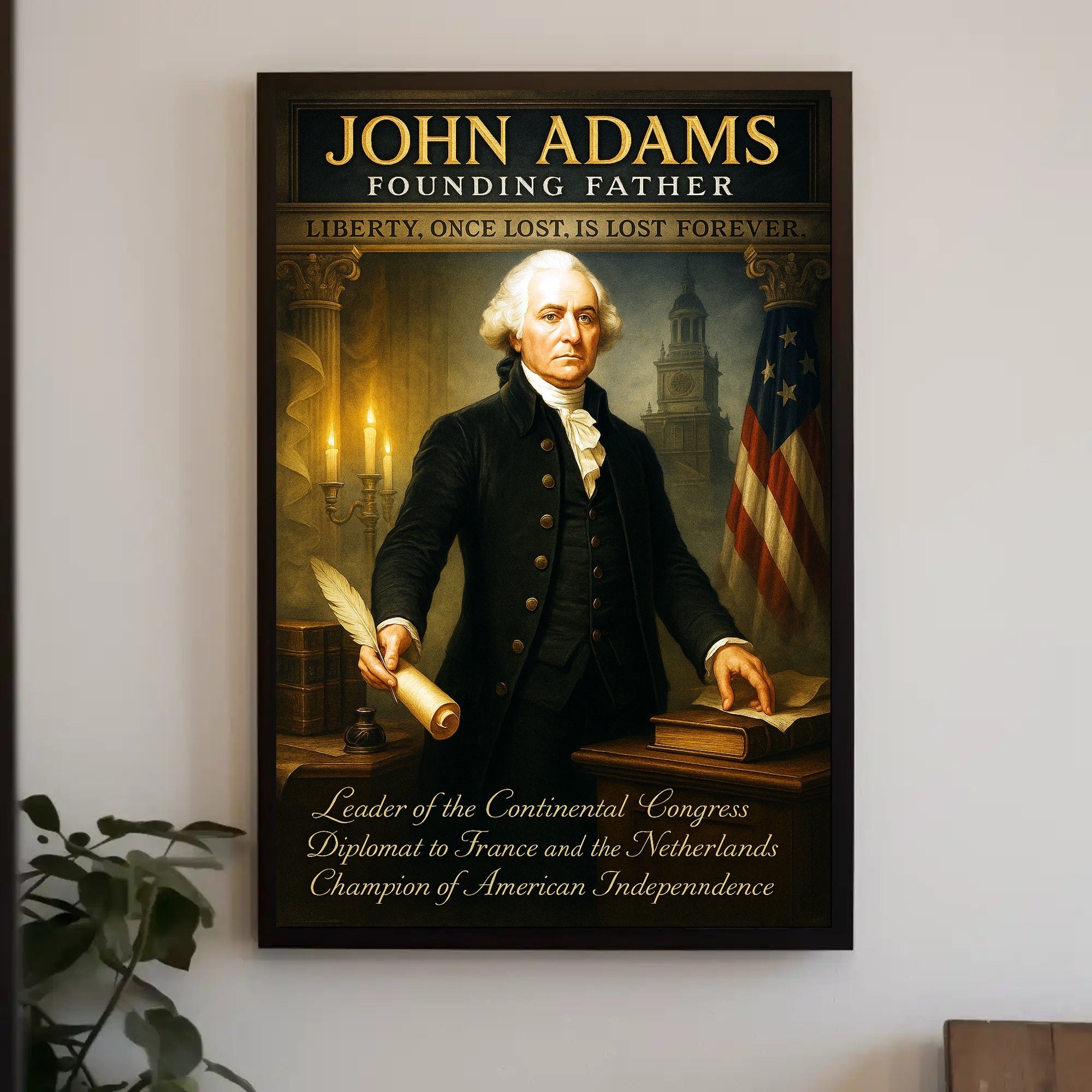 John Adams Founding Father Poster PosterGoat