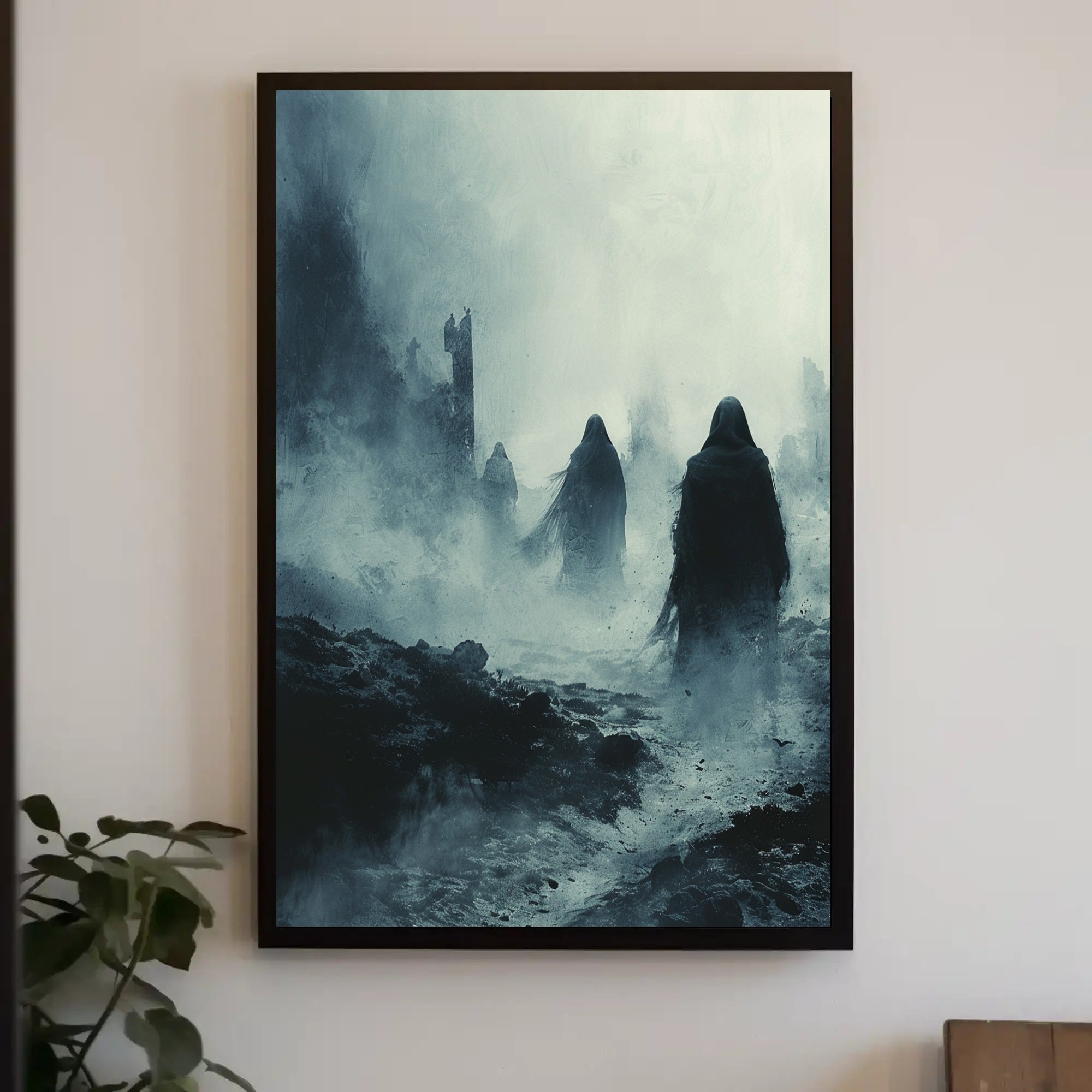 Eerie Mysteries in Monochrome Fantasy or Mythology Poster PosterGoat
