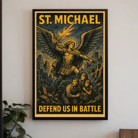 St. Michael Defend Us In Battle Poster