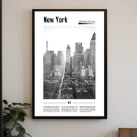 Iconic New York City Skyline Poster Classic Wall Art
