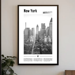Iconic New York City Skyline Poster Classic Wall Art
