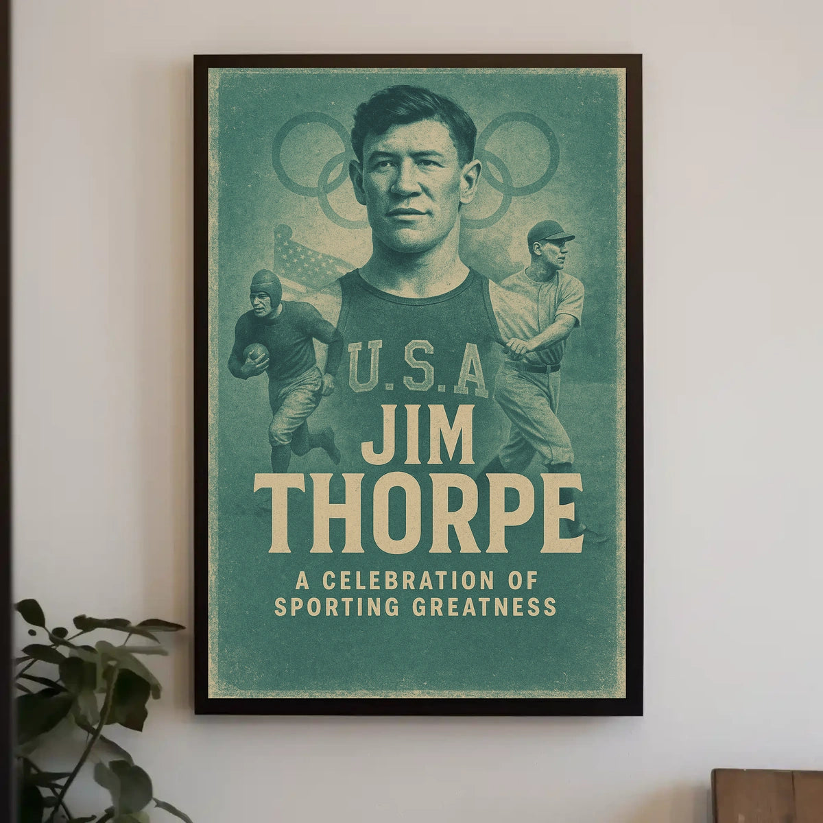 Celebrating a Legend Jim Thorpe Poster