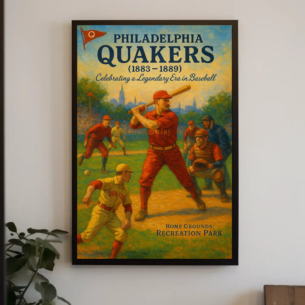 Philadelphia Quakers Baseball Era Poster