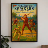 Philadelphia Quakers Baseball Era Poster