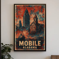 Mobile, Alabama A Vintage Tribute Poster