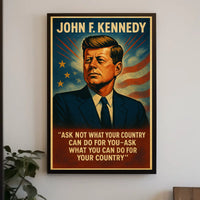 American History Icon Patriotic Vintage Poster Print